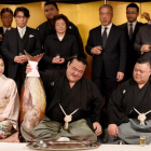 Kisenosato en la ceremonia de su promoción a Yokozuna.-AFP