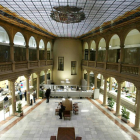 Interior de la antigua delegación de Hacienda en la Plaza de Madrid.-ICAL