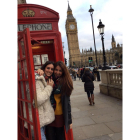 Mónica San José y su pareja en el Big Ben.-EL MUNDO