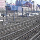 Ramal de vías de la estación de Campo Grande hacia el norte de la ciudad.-M. ÁLVAREZ