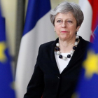 Theresa May, en un Consejo Europeo-EFE/ JULIEN WARNAND