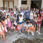 El presidente de la Diputación de Valladolid, Jesús Julio Carnero, durante la recepción de los niños saharauis en la Diputación de Valladolid-ICAL