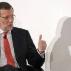 Mariano Rajoy, durante su intervención en el acto del 'Financial Times'.-Foto: EFE