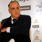 Javier Tebas, durante su participación en un desayuno informativo de Europa Press.-JUAN MANUEL PRATS