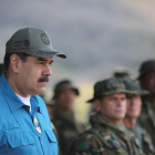 El presidente Nicolas Maduro  durante un acto de gobierno celebrado en Turiamo.-EFE / PRENSA MIRAFLORES