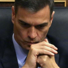 Pedro Sánchez, en la segunda jornada del debate de los Presupuestos, el pasado día 13.-DAVID CASTRO