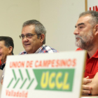 Los responsables de UCCL Nacho Arias y Valentín García, presentan los actos del 40 aniversario de la constitución de la organización en Valladolid-Miriam Chacón / ICAL