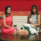Melania Trump y la reina Letizia, en la Casa Blanca.-FRANCISCO GÓMEZ (CASA REAL)