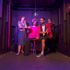 Lucía Miranda, a la izquierda, con Adela Romero y Rafael Farello, protagonistas de ‘Click radio’.-JAVIER BURGOS