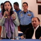 Rosario Murillo, además de ser la esposa del presidente de Nicaragua, es la vicepresidenta del país.-REUTERS