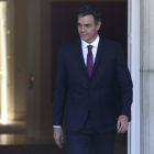 Pedro Sánchez en La Moncloa.-DAVID CASTRO