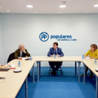El presidente del PP de Castilla y León, Alfonso Fernández Mañueco, se reúne con responsables de CCOO en la Comunidad, dentro de la ronda de encuentros que está manteniendo con organizaciones, asociaciones, colegios profesionales y sindicatos del sector-ICAL