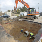 Rotura de una tubería de agua en la Avenida de Zamora.-PHOTOGÉNIC / PABLO REQUEJO