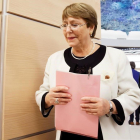 La alta comisionada de la ONU para los derechos humanos, Michele Bachelet, en Ginebra.-SALVATORE DI NOLFI (EFE)