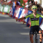 El ciclista del Euskadi-Murias Mikel Iturria gana una etapa de La Vuelta 2019.-AFP