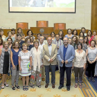Formadores en parentalidad positiva ayer, junto a Jesús Julio Carnero y Félix Barajas.-EL MUNDO