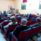 Un momento de la charla ofrecida por Carlos Lacasta en Lerma.-ECB