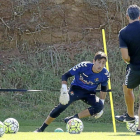 Diego Mariño, durante un entrenamiento en los Anexos de Zorrilla.-Alberto Mingueza