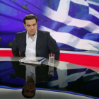 Alexis Tsipras, anoche, en una entrevista en la televisión pública griega ERT.-Foto: EFE / ALEXANDROS VLACHOS