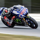 Jorge Lorenzo, durante la calificación del Gran Premio de la República Checa, en Brno.-EFE