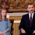 El rey Felipe VI y su hija, la princesa Leonor.-MARISCAL (EFE)