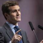 El presidente del PP, Pablo Casado.-MIGUEL LORENZO
