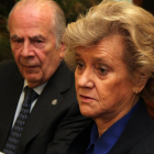 La defensora del Pueblo, Soledad Becerril, se reúne con el alcalde de León Antonio Silván y el Defensor del Común, Javier Amoedo (I).-ICAL