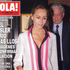 Isabel Preysler y Mario Vargas Llosa, de cena romántica en Madrid, en la portada de la revista '¡Hola!'.-