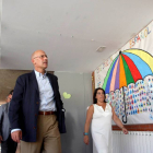 El director de Política Educativa Escolar, Fernando Sánchez-Pascuala, visita el Centro de Educación Infantil y Primaria (CEIP) 'Gloria Fuertes' de Tudela de Duero (Valladolid)-Ical
