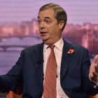 Nigel Farage, durante su intervención en el programa de la BBC.-AFP