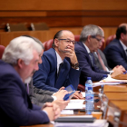 El portavoz de Ciudadanos, Luis Fuentes, durante el pleno de las Cortes de Castilla y León que acoge el debate de totalidad del proyecto de Ley de Presupuestos Generales de la Comunidad-ICAL
