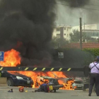 Explosión en un complejo hotelero en la capital de Kenya, Nairobi.-JOSHPAT KASIRE (AP)