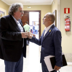Tardá y Campuzano hoy en los pasillos del Congreso-