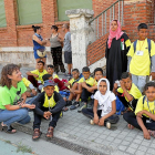 Recepción en el colegio Gonzalo de Córdoba de Valladolid de los niños de ‘Vacaciones en Paz’.-CÉSAR MINGUELA: PHOTOGENIC