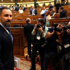 El líder de Vox, Santiago Abascal, en el Congreso de los Diputados.-EFE