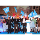 Herrera durante el arranque de la campaña en Burgos, en el Arco de Santa María-Israel L. Murillo