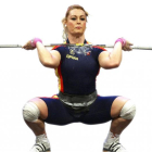 La berciana Lidia Valentín durante la prueba de 70 kilos del pasado campeonato de Europa.-EL MUNDO
