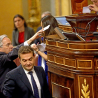 Gómez de la Serna, ayer, durante la votación del presidente del Congreso.-ICAL