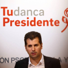 El secretario general del PSCyL, Luis Tudanca, comparece ante la prensa tras presidir la Permanente de la Comisión Ejecutiva Autonómica (CEA) del PSOE de Castilla y León-Ical