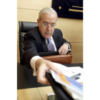 Jesús Encabo Terry, el presidente del Consejo de Cuentas de Castilla y León en la Comisión de Hacienda de las Cortes-EL MUNDO