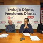 Faustino Temprano y Vicente Andrés, durante la rueda de prensa.-ICAL