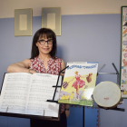 María Dolores Campos, soprano, profesora de canto y directora de la Escuela Profesional de Canto Hansel y Gretel, en las instalaciones del centro, que están integradas en el Colegio de San José de Valladolid.-