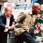 Bruce Willis y Mos Def, en plena huida de los malos, en '16 calles'.-