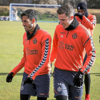 Borja Herrera y Toni Martínez sonríen.-M.Á. SANTOS