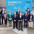 El vicepresidente de la Diputación de Valladolid, Víctor Alonso, se reúne con representantes de entidades financieras para explicarles el proyecto de Cajero Móvil. ICAL