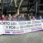 Concentración de la Coordinadora de Mujeres de Valladolid de apoyo a la activista Blanca Cañedo.-E. P.