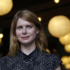 La escritora norteamericana Emma Cline, en su visita a Barcelona.-ALBERT BERTRAN