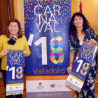 Victoria Soto y Ana Redondo, ayer, durante la presentación del programa de Carnaval 2018.-J.M. LOSTAU
