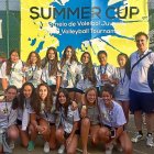 Las infantiles de Cristo Rey, subcampeonas en la Summer Cup de Portugal.-E.M.