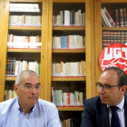 Evelio Angulo junto al vicepresidente de la Diputación de Valladolid, Víctor Alonso.-ICAL